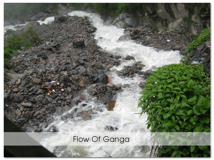 Flow of Ganga River