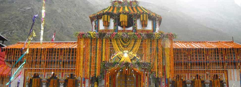 Badrinath Temple on Kapat Opening Decoration
